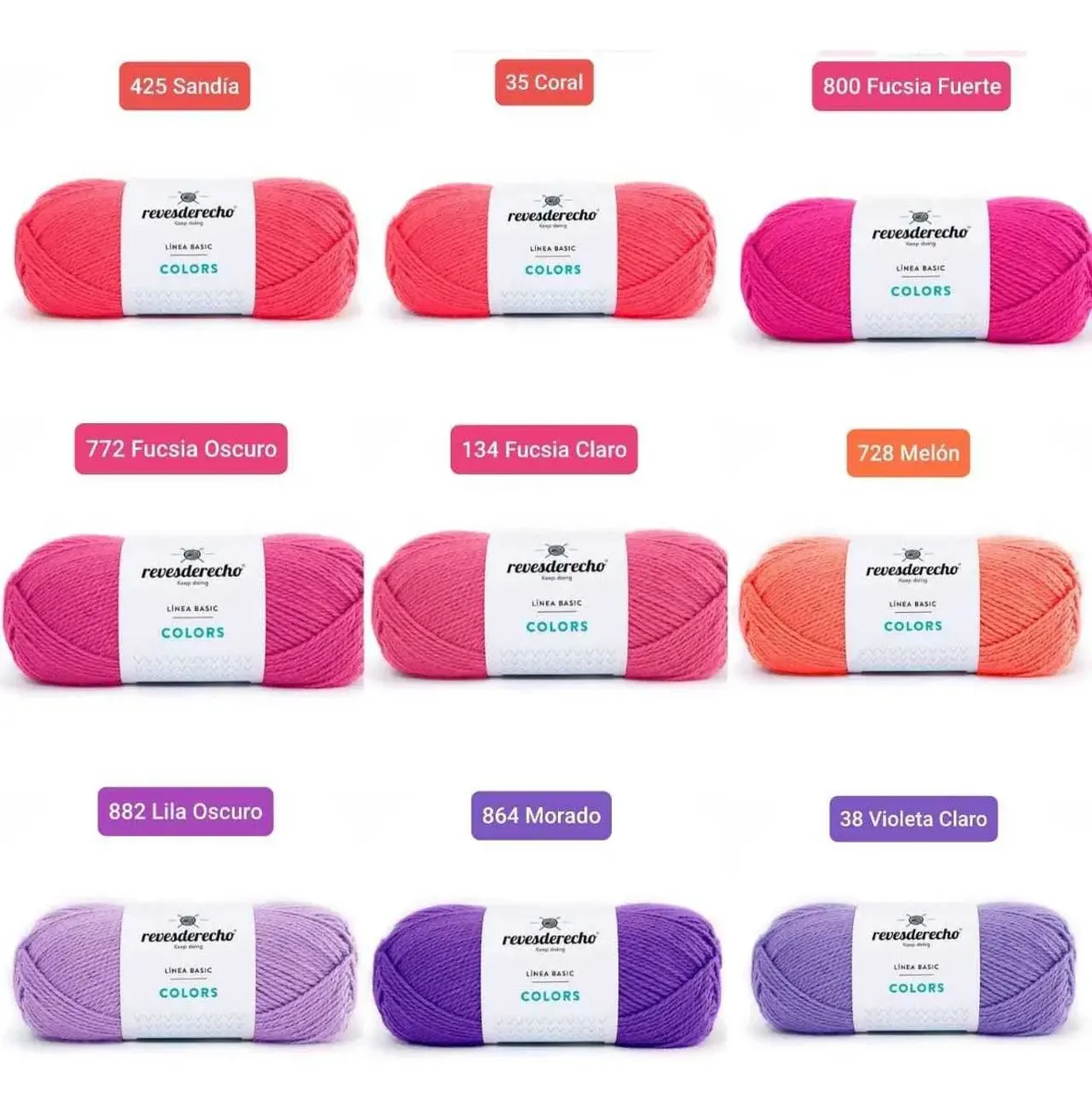 Pack de 10 lanas de 100 g para tejer, color a elección